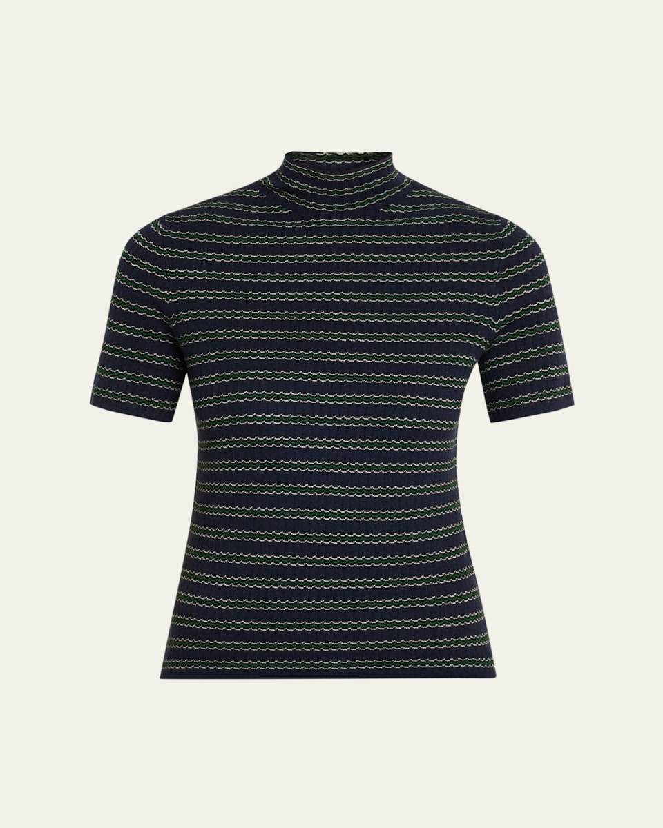Leenda Stripe Turtleneck T